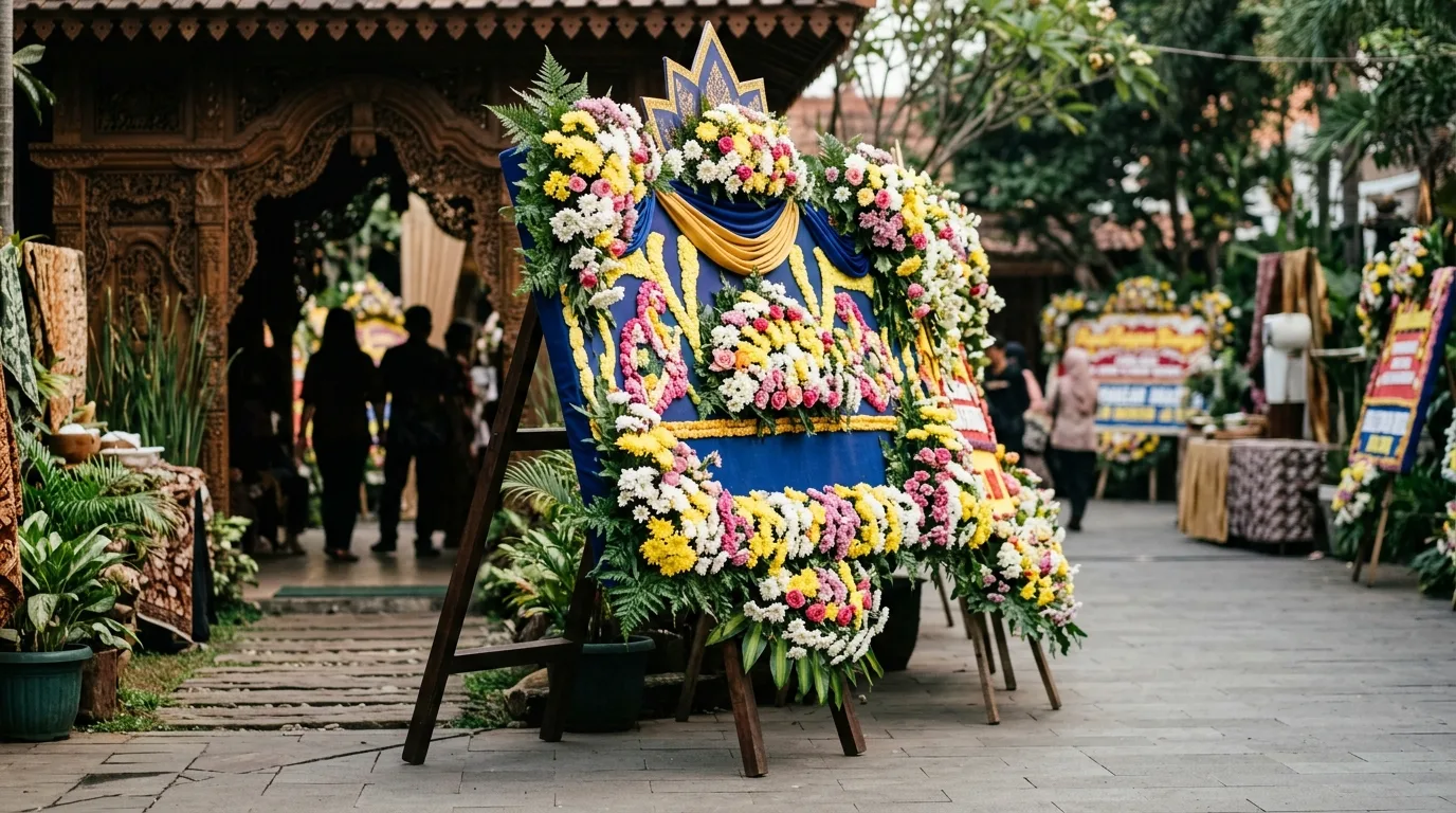Bunga papan congratulations — sudut tiga perempat