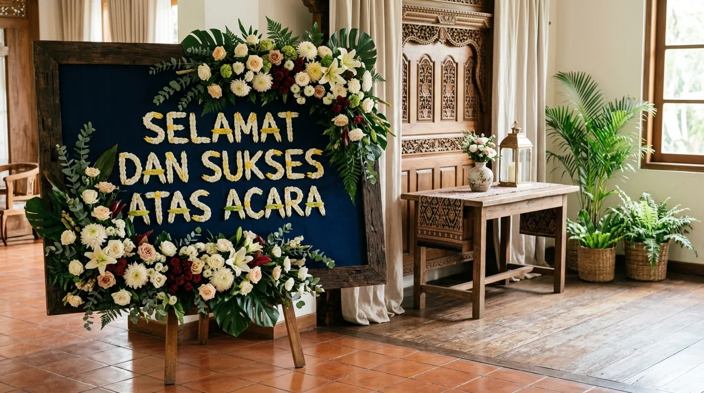 Model papan bunga terbaru pada konteks ruang dan penempatan