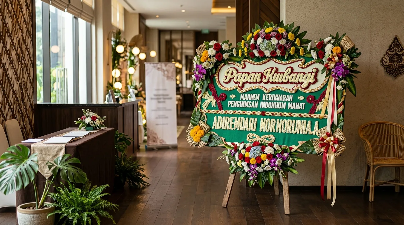 Bunga papan Bandung siap dikirim ke venue