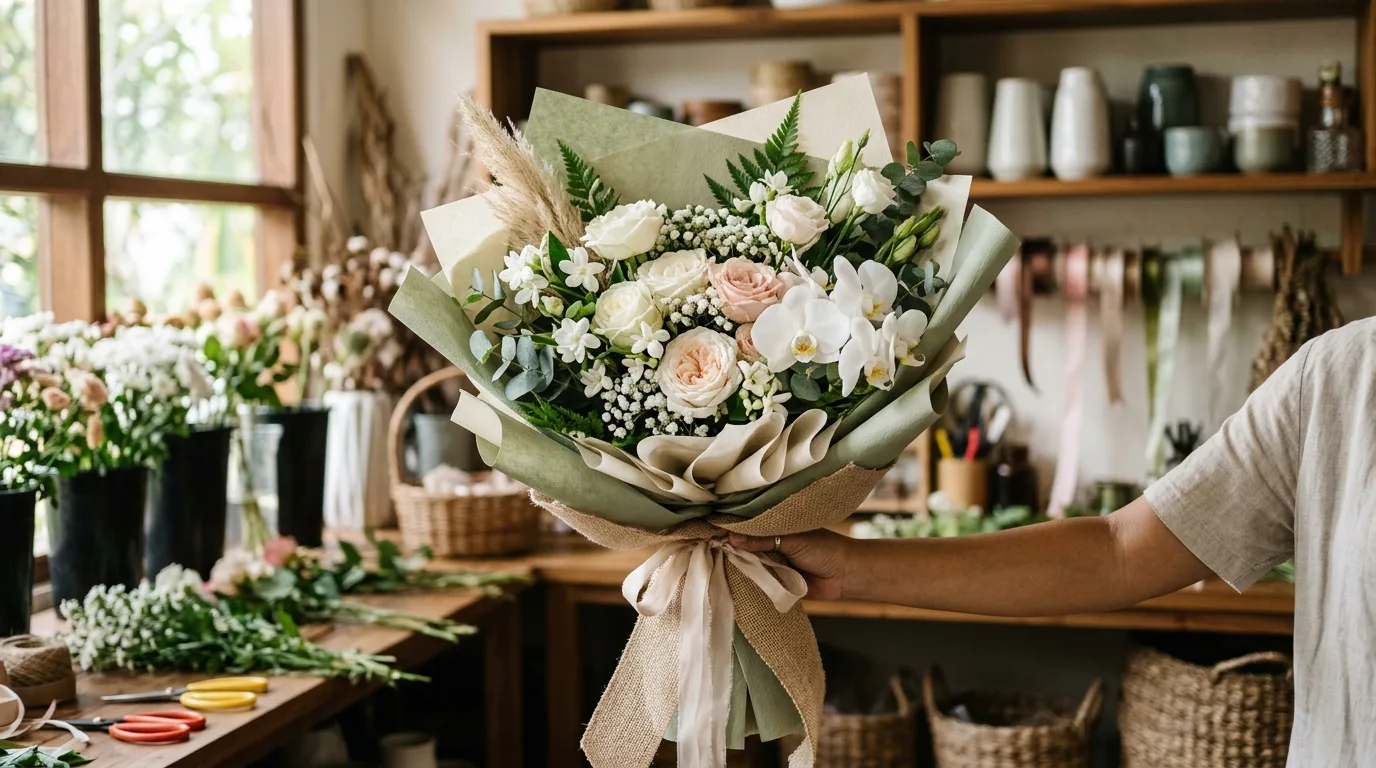 Yang jual buket bunga terdekat — hand bouquet bunga dalam konteks hand bouquet